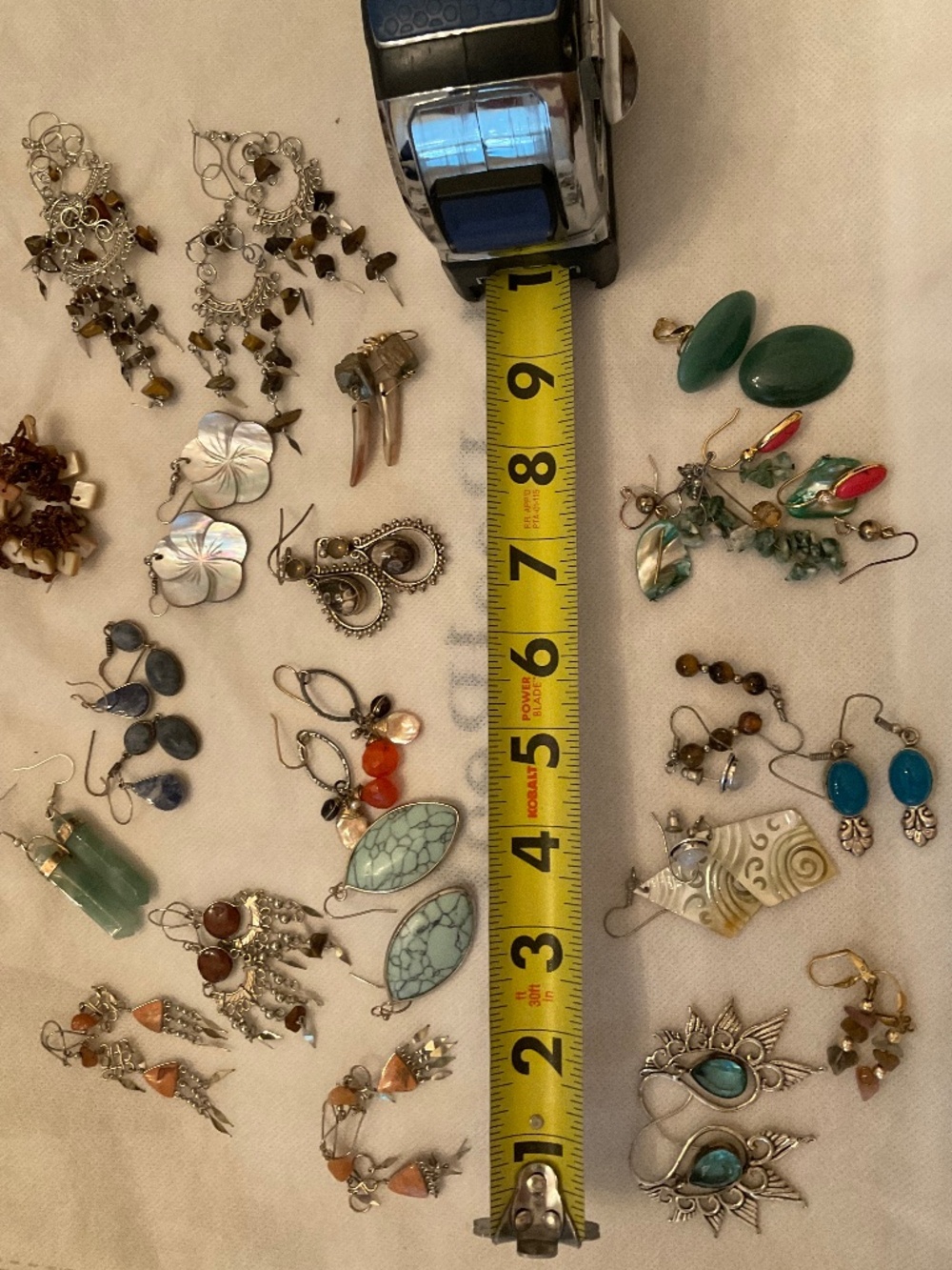 Earrings set of 21 pairs